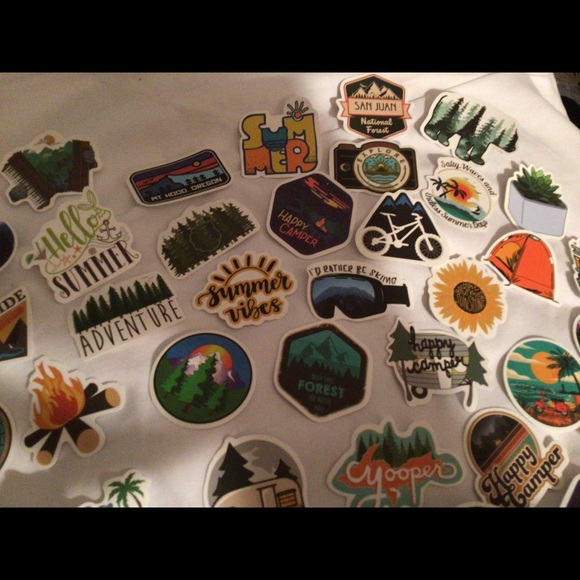 Nature camping stickers VSCO laptop hydro flask - Picture 7 of 16